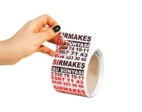 Custom logo printed About Opaque Label prices in Turkey and production technique