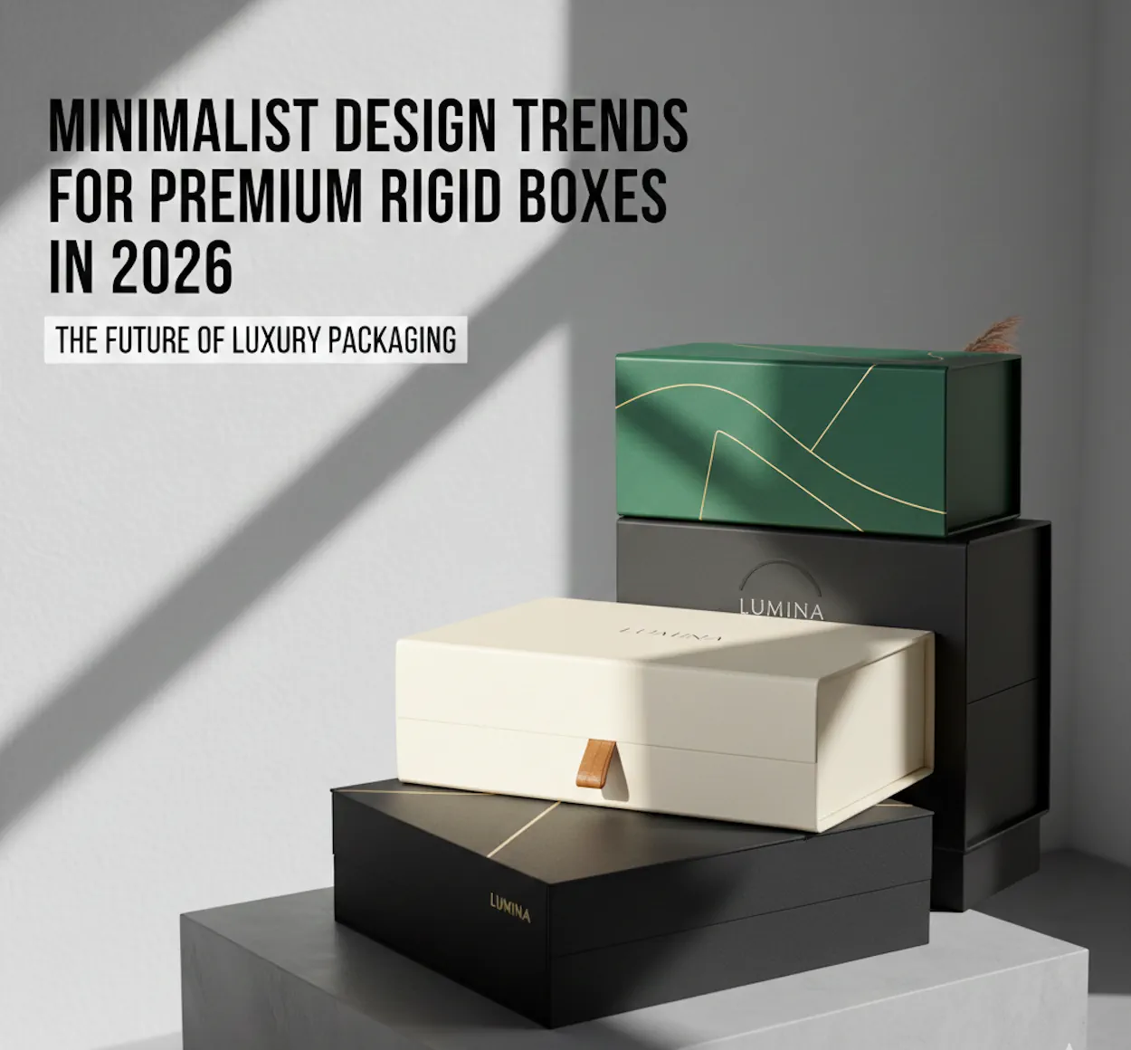 Minimalist Design Trends for Premium Rigid Boxes in 2026